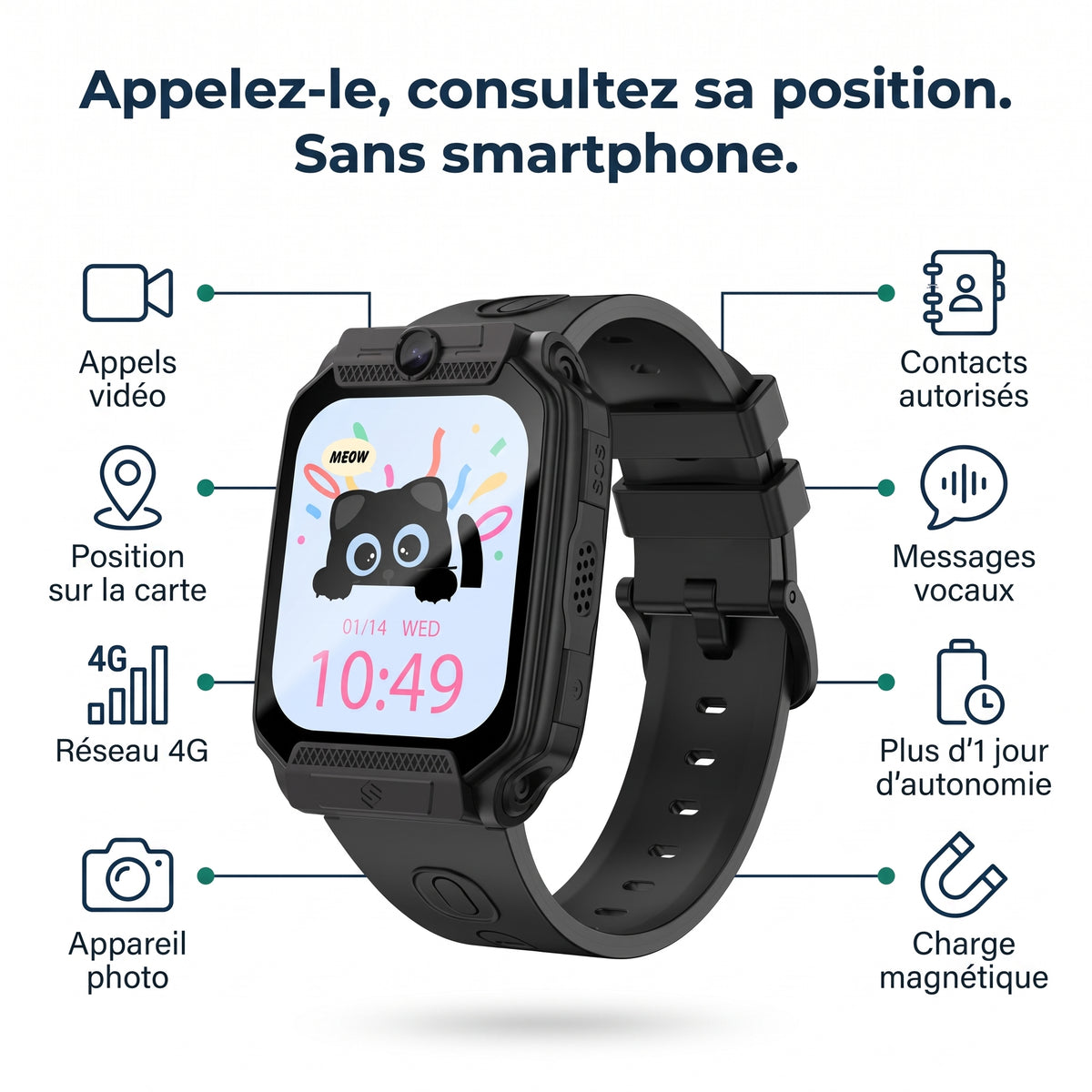 Vaultoor Découverte : montre connectée 4G enfant 4-7 ans